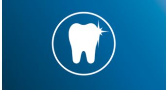 Elimină cu până la 100% mai multe pete decât o periuţă de dinţi manuală*