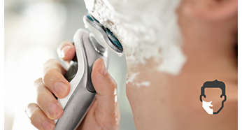 Kényelmes száraz vagy frissítő nedves borotválkozás az AquaTec segítségével
