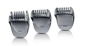 3 precision combs for an even trim of facial hair