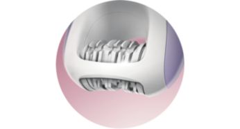 Integrated safety bar protects your delicate skin