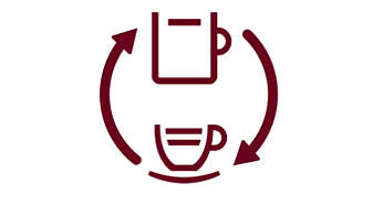 Эспрессо или классический кофе с помощью функции CoffeeSwitch