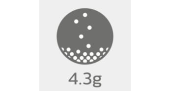 Diseño ultraligero de 4,3 g para la máxima comodidad*