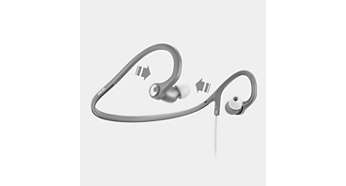 Flexible neckband auto-adjusts to your head for an ideal fit