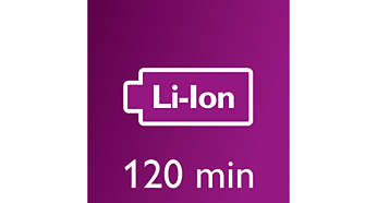 Powerful Li-Ion battery for 120 min operating time