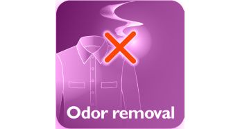 Removes cigarette, food and body odors