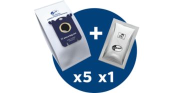 5 s-bags şi 1 s-fresh (granule de parfum)