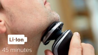 45 ,minutes of cordless shaving
