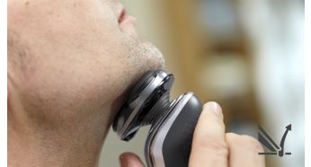Levanta el vello para un afeitado cómodo y apurado