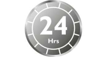 Sterile for up to 24 hours if the lid is unopened