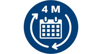 Înlocuieşte o dată la 4 luni pentru a extinde durata de viaţă a aparatului