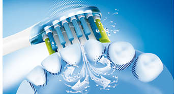 Acţiune de curăţare dinamică pentru o mai bună sănătate orală