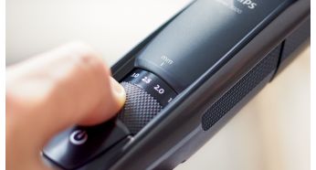 17 posiciones de longitud con bloqueo, de 0,4 a 10 mm, con una precisiÃ³n de 0,2 mm