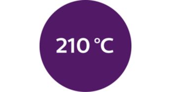Straightener: 210°C professional styling temperature