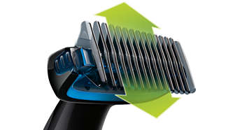 Trim hair in any direction with the 3mm comb
