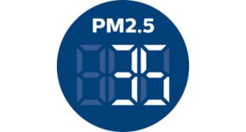 Real time indoor PM2.5 numerical feedback