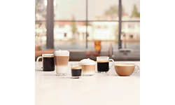 Шесть превосходных напитков на выбор, включая кофе с молоком — в вашем распоряжении