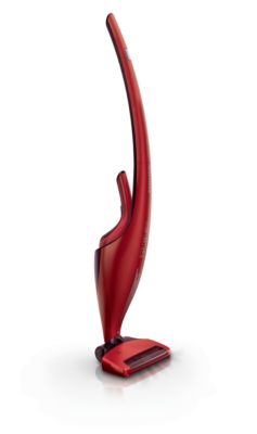 Aspirateur balai, rouge passion