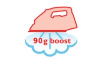 Steam boost up to 90 g/min for the most stubborn creases