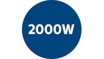 2000-Watt-Motor mit einer maximalen Saugleistung von 450 Watt