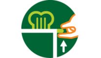 Sistema de extra-elevación para sacar fácilmente trozos de pan pequeños