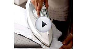 Pointed tip for ironing tricky areas Pointed tip