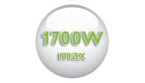 1700 Watt enables constant high steam output