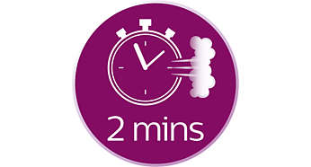 Ready in 2 minutes, possible filling at any time