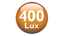 400 luksin valoteho luonnolliseen herätykseen ja lukuvaloksi