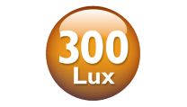 Upp till 300 lux för naturligt uppvaknande