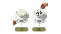 Funcţia Resetare/Tarare pentru cântărirea individuală a ingredientelor