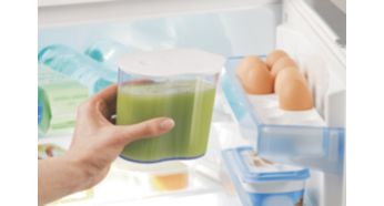 Такой кувшин дольше сохраняет сок свежим.