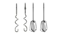 Beaters and dough hooks included