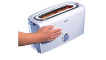 L'extérieur du grille-pain reste froid au toucher.