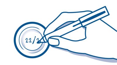 Write date on disc for storage