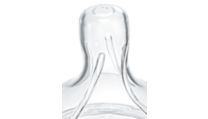 Soft nipple with rounded shape