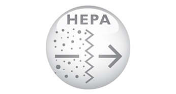 Extra HEPA outlet filter to trap fine dust