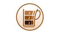 Wassermengenauswahl für eine individuelle und jederzeit optimale Kaffeestärke