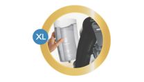 Réservoir d'eau extra-large (8 tasses) amovible pour un remplissage moins fréquent