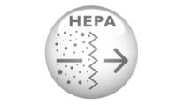Washable HEPA 12 filter, 99.5% filtration