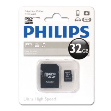 Philips  Micro SD cards 32GB FM32MA45B/27