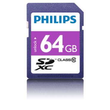 Philips  Tarjetas SD 64 GB FM64SD55B/10