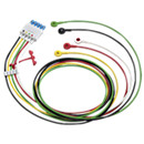 5-adriges Extremitäten-Elektrodenkabel mit Druckknopf IEC, ITS, abgeschirmt Elektrodenkabel