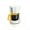 Macchina per caffè all'americana in vetro bianco/giallo