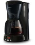 Glass Aroma Swirl with timer Black Coffee maker