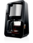Cafetière en verre, noir foncé