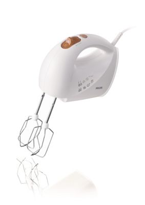Mixeurs plongeants 350 W, 3 vitesses, turbo, blanc/orange