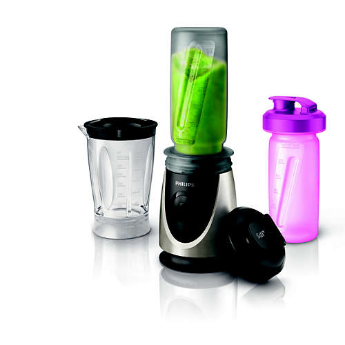 Стационарный мини-блендер Philips Blend&Go HR2874 (2872, 2875)