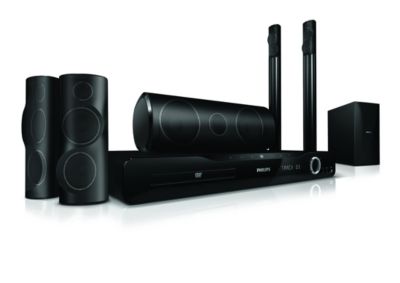 Schuine 3D-luidsprekers, HDMI 1080p home cinema