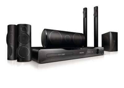 Schuine 3D-luidsprekers voor de 3D Blu-ray home cinema