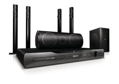 Schuine 3D-luidsprekers voor de 3D Blu-ray home cinema